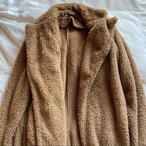 Fashion Nova Long Teddy Coat